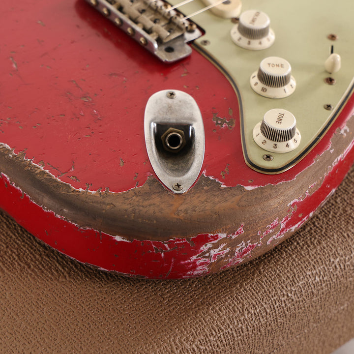 Fender Custom Shop 1962 Roasted Stratocaster Ultimate Relic Torino Red Masterbuilt Greg Fessler