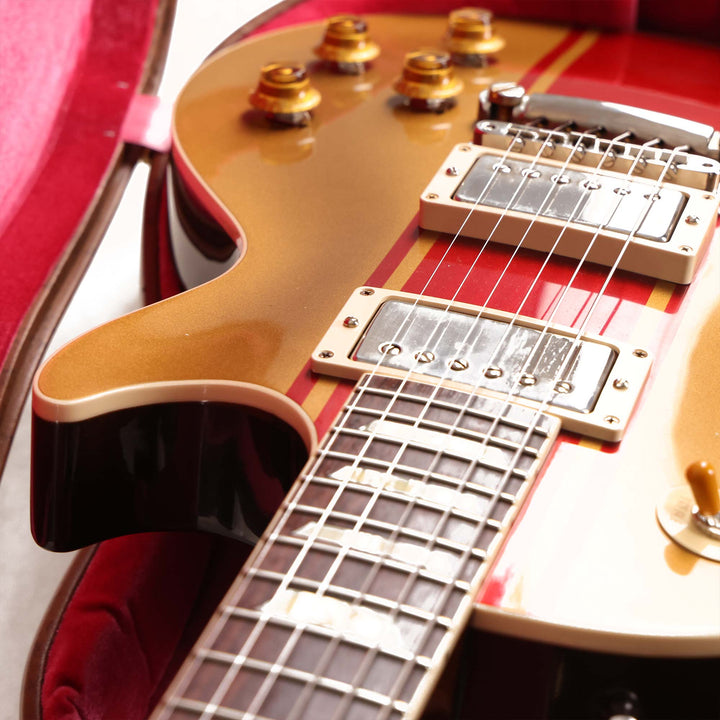 Gibson Custom Shop 1958 Les Paul Made 2 Measure Goldtop with Sparkling Burgundy Stripe Used