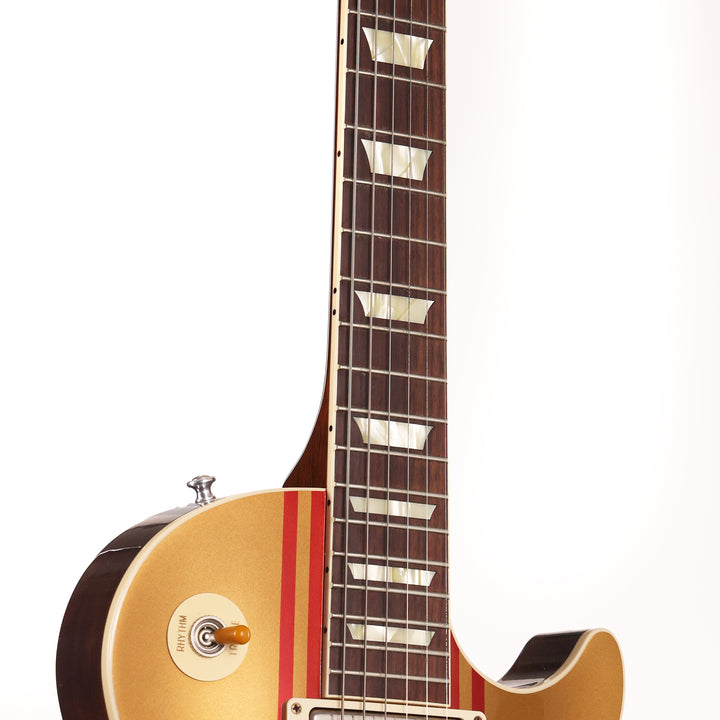 Gibson Custom Shop 1958 Les Paul Made 2 Measure Goldtop with Sparkling Burgundy Stripe Used