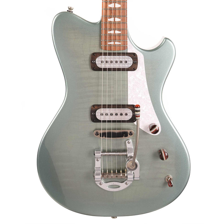 Powers Electric A-Type Select Sage Green Metallic Ghost Flame