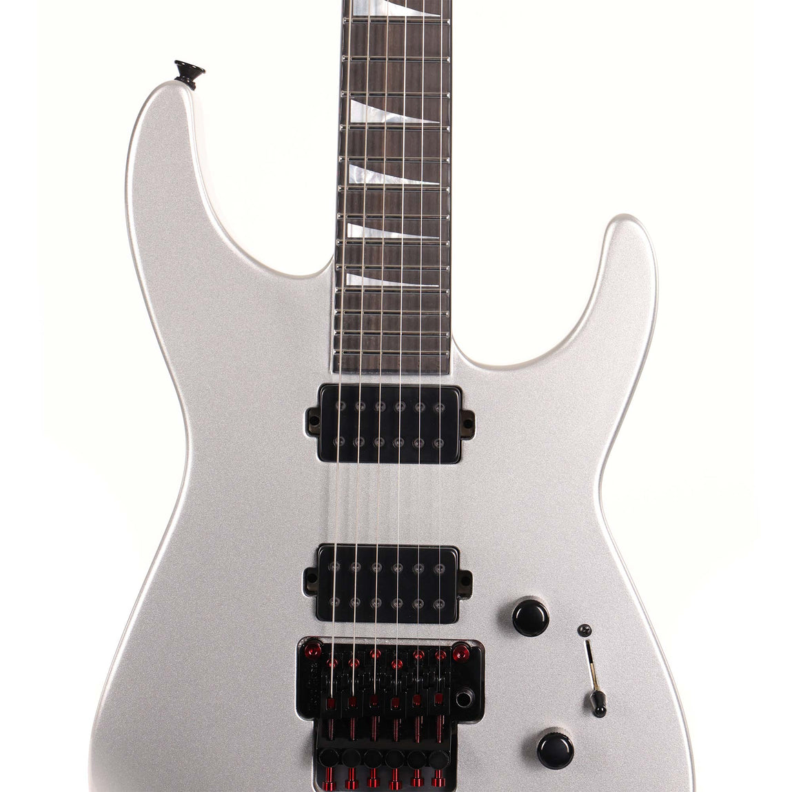 Jackson Custom Shop Soloist HH Floyd Rose Orion Silver | The Music Zoo