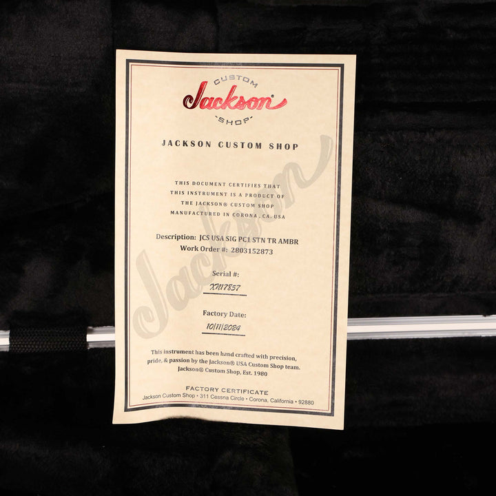 Jackson USA Signature Phil Collen PC1 Trans Amber