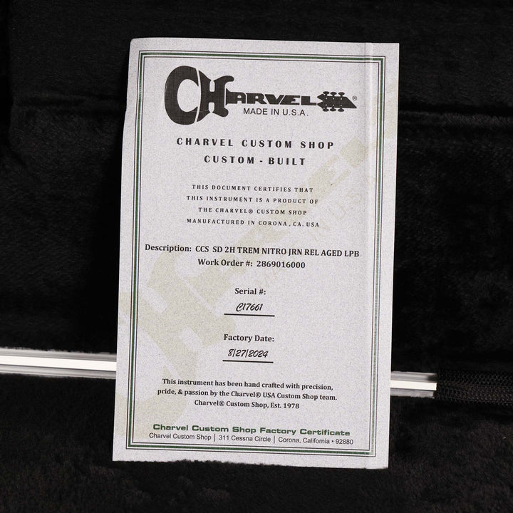 Charvel Custom Shop San Dimas Nitro Aged Lake Placid Blue Relic