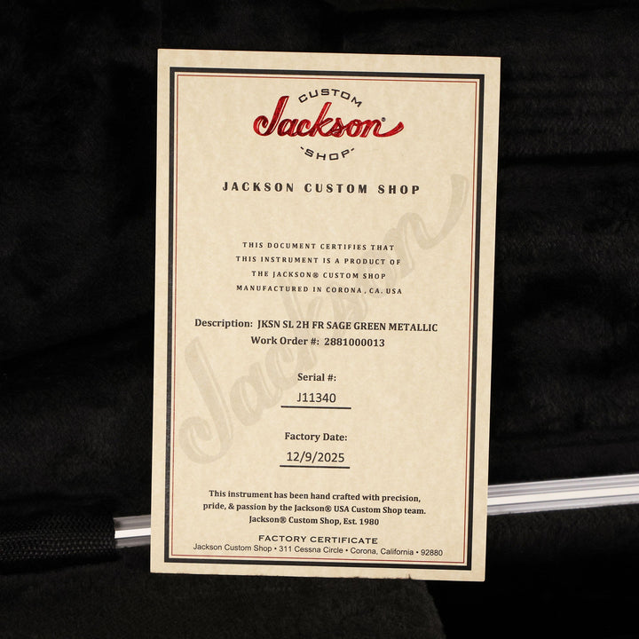 Jackson SL2H Floyd Rose Sage Green Metallic