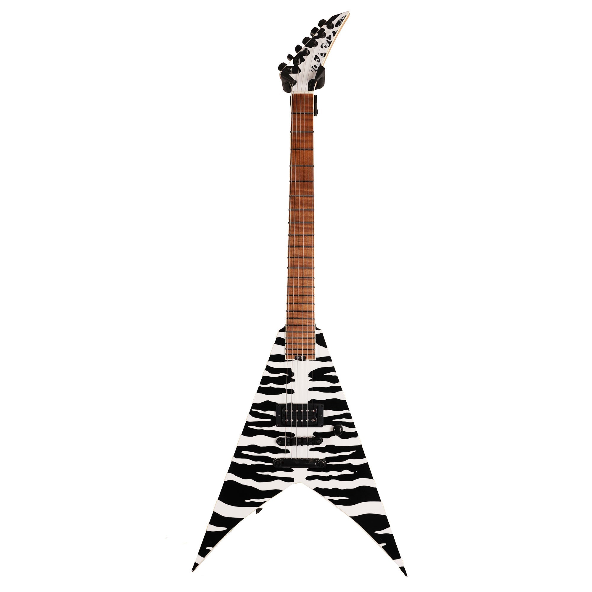 Jackson Custom Shop King V Black & White Bengal | The Music Zoo