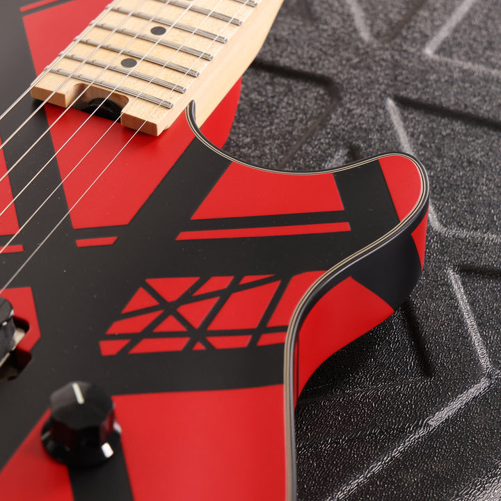 EVH Custom Shop Wolfgang 1H Floyd Rose Ferrari Red with Black Stripes