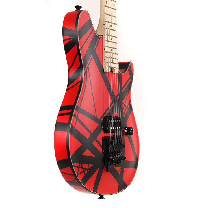 EVH Custom Shop Wolfgang 1H Floyd Rose Ferrari Red with Black Stripes