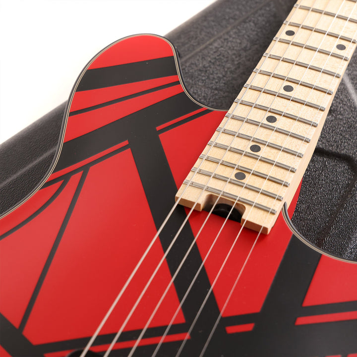 EVH Custom Shop Wolfgang 1H Floyd Rose Ferrari Red with Black Stripes