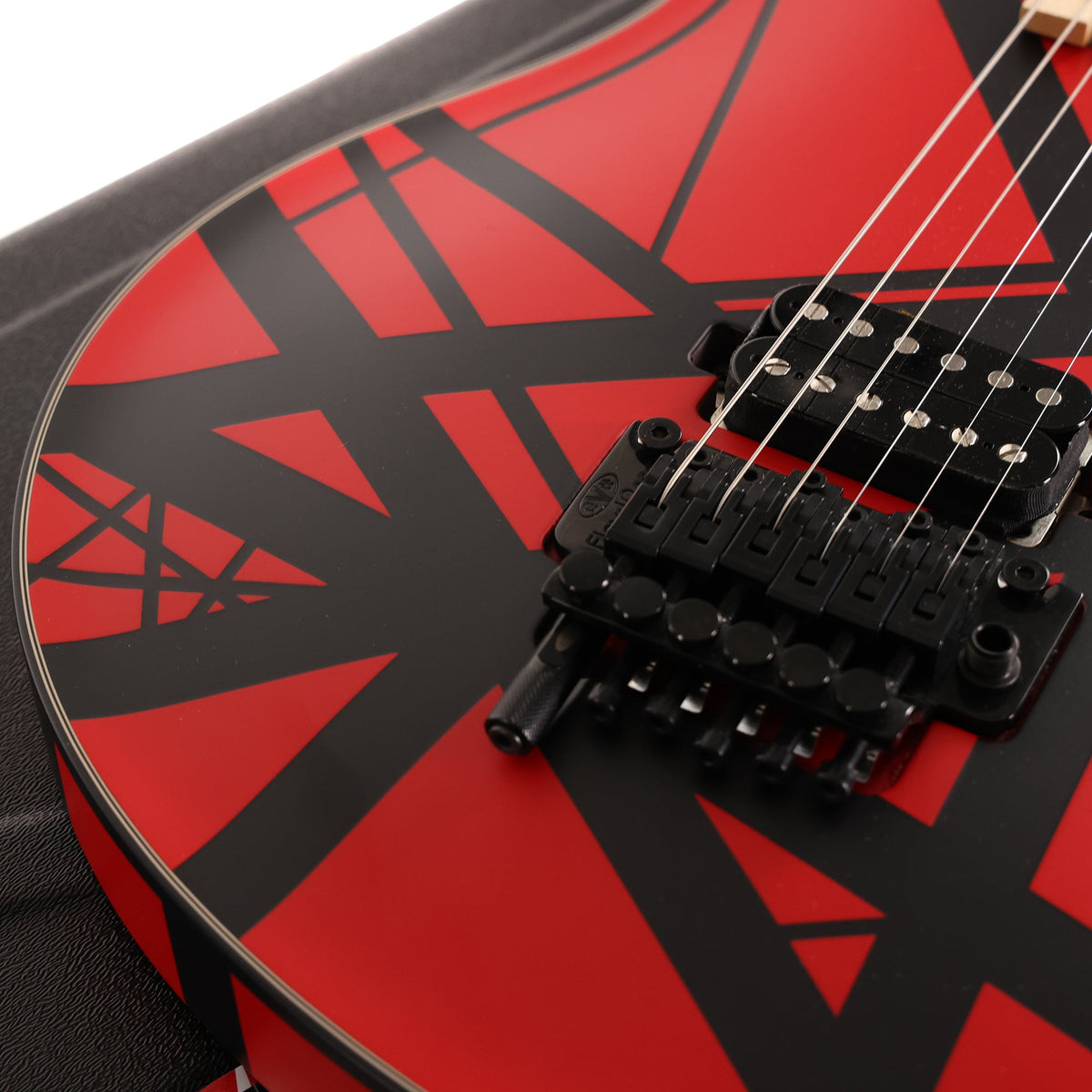 EVH Custom Shop Wolfgang 1H Floyd Rose Ferrari Red with Black Stripes — 8
