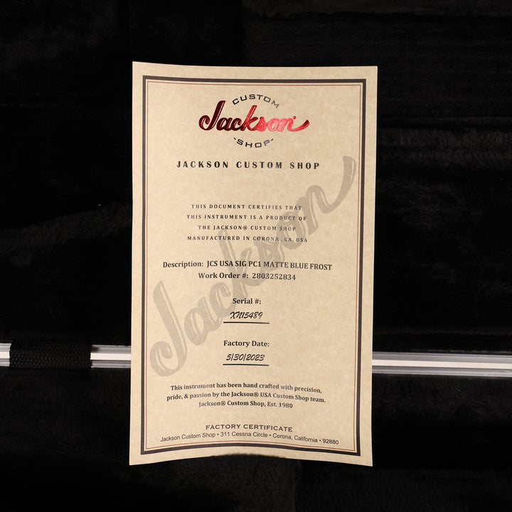 Jackson USA Signature Phil Collen PC1 Matte Blue Frost
