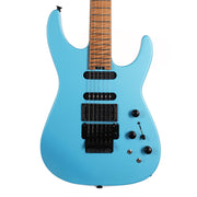 Jackson USA Signature Phil Collen PC1 Satin Electric Guitar, Caramelized Flame Maple Fingerboard, Matte Blue Frost