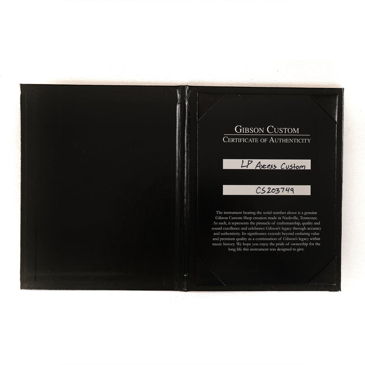 Gibson Custom Shop Les Paul Axcess Custom Ebony 2022