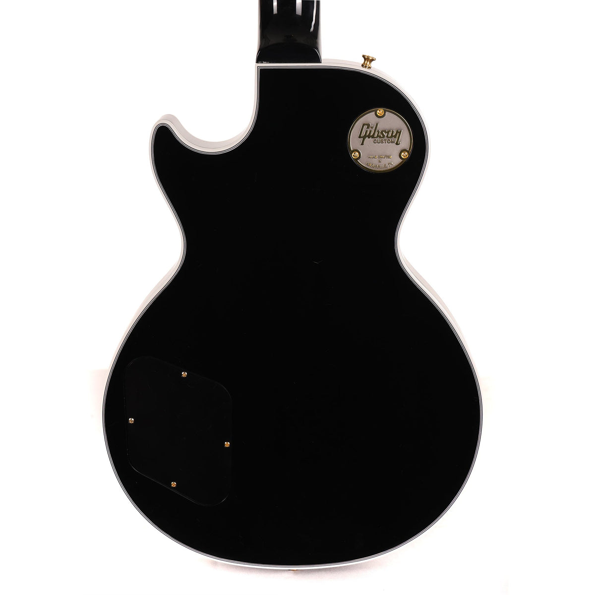 Gibson Custom Shop Les Paul Custom Guitar Made 2 Measure Ebony with Double Classic White Pickups  Used — 6