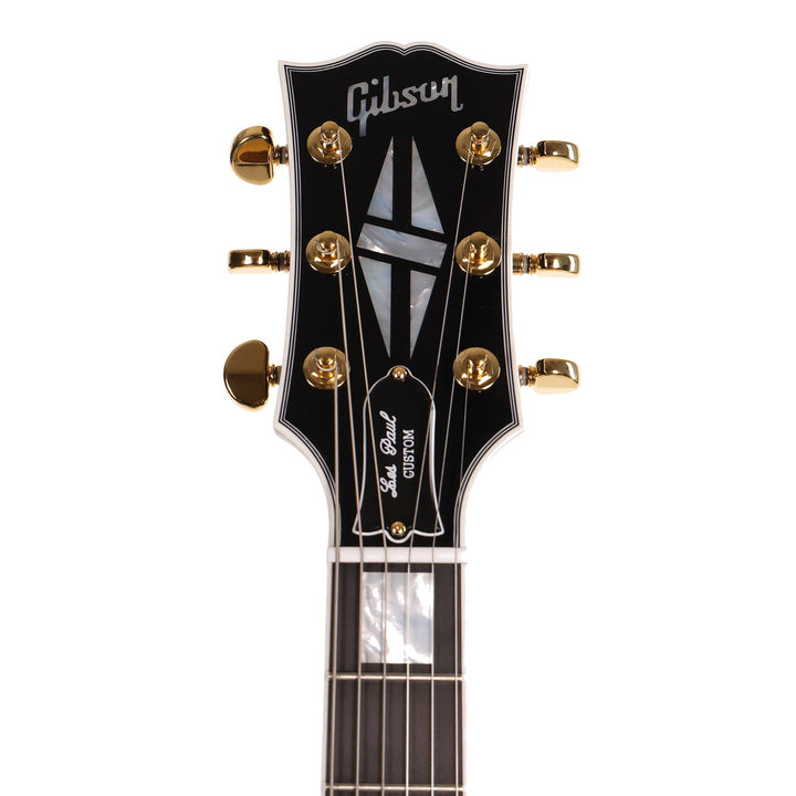 Gibson Custom Shop Les Paul Custom Guitar Made 2 Measure Ebony with Double Classic White Pickups