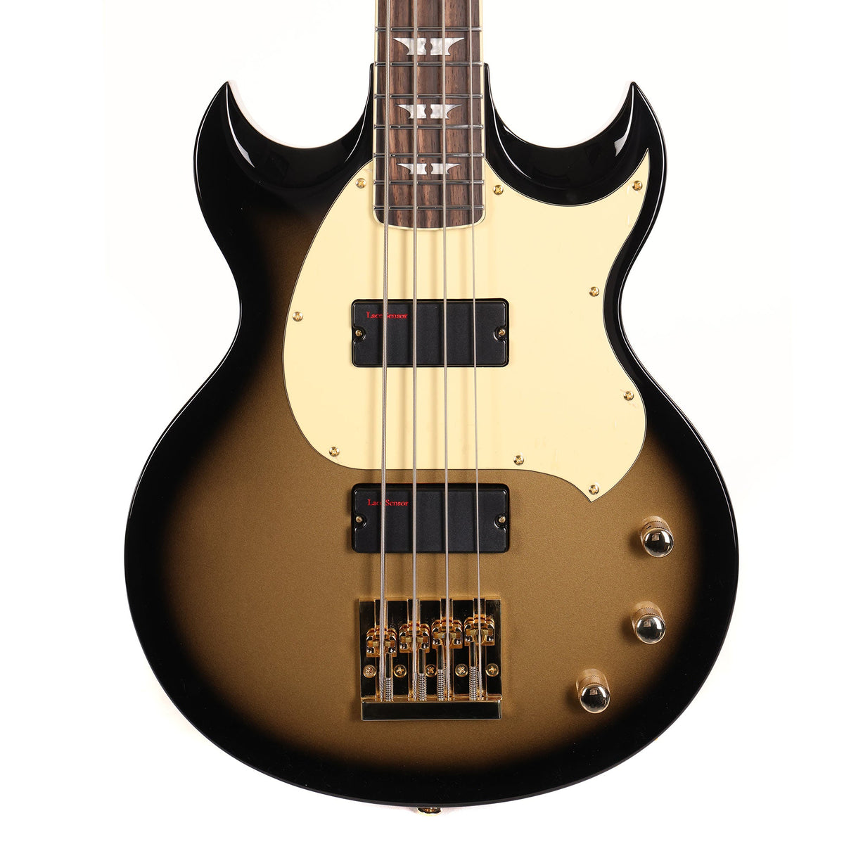 Woodrite Guitars Warlord Bass Goldburst — 1