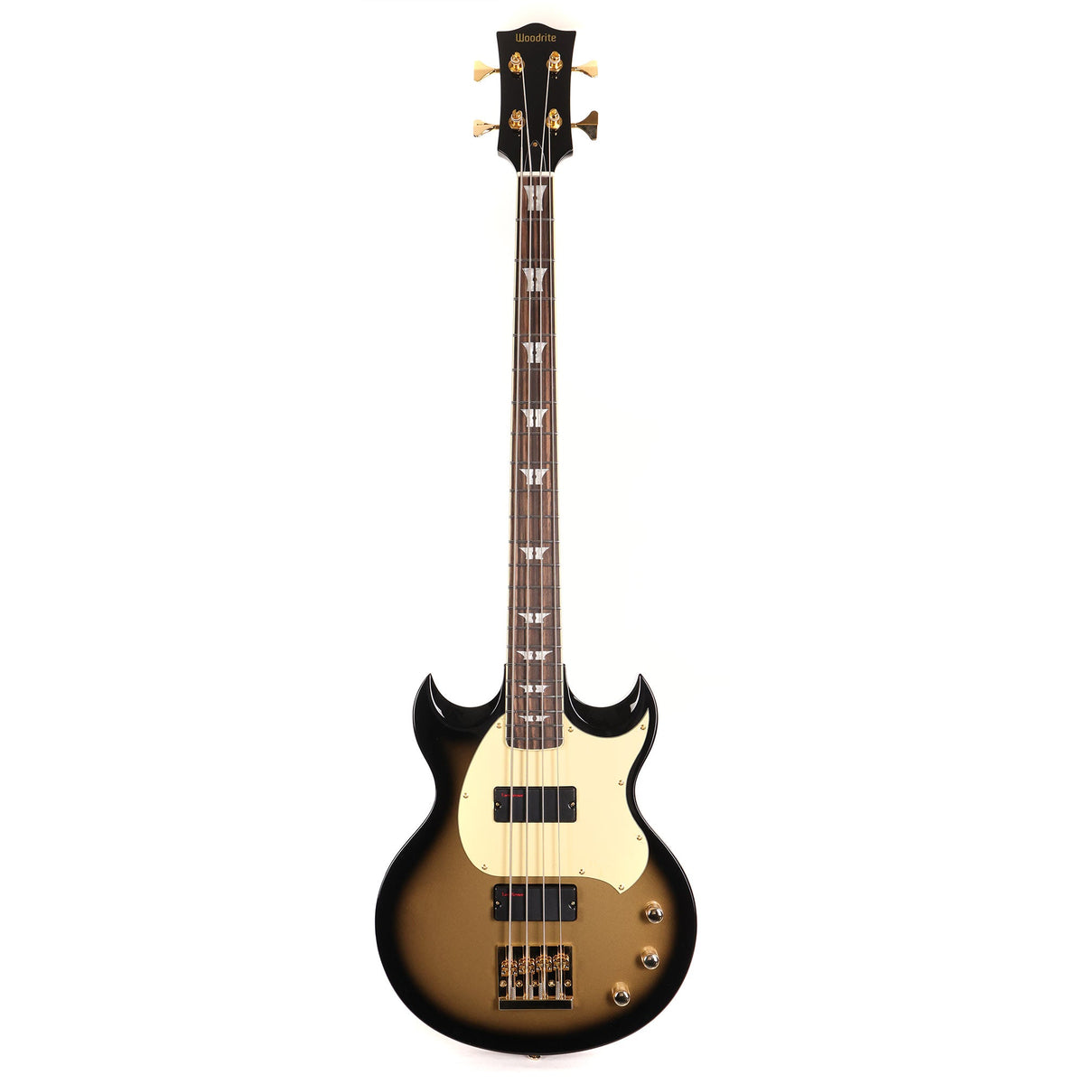 Woodrite Guitars Warlord Bass Goldburst — 2