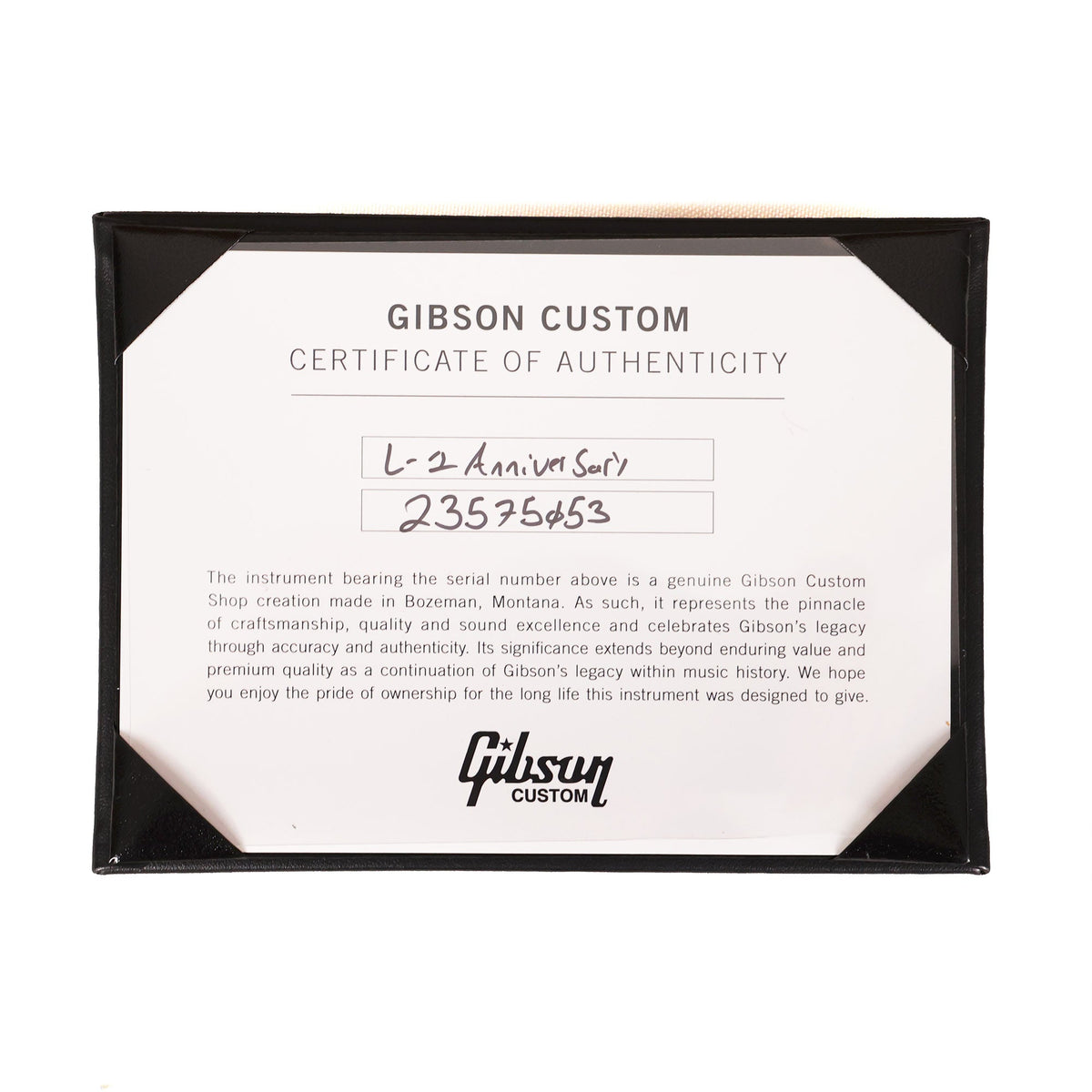 Gibson Custom Shop L-1 Anniversary Limited Edition Acoustic Cremona Burst — 10
