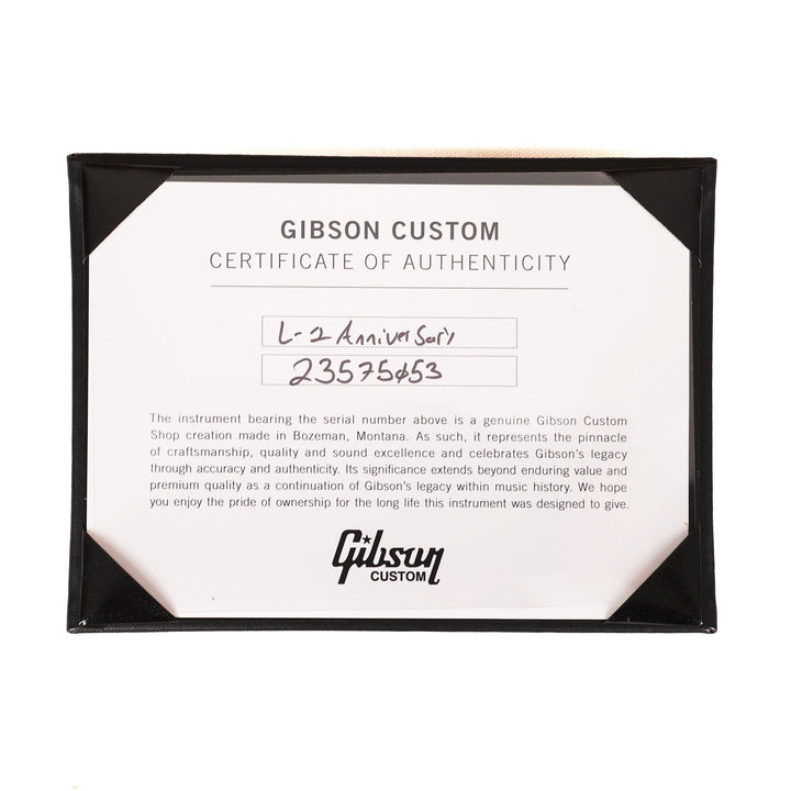 Gibson Custom Shop L-1 Anniversary Limited Edition Acoustic Cremona Burst