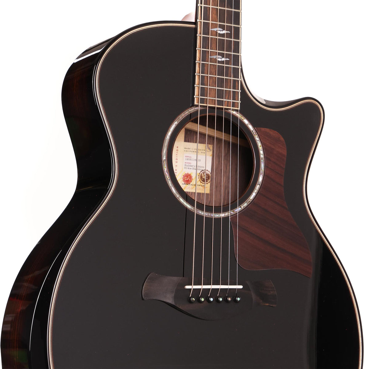 Taylor 814ce Next Generation Grand Auditorium Acoustic-Electric Blacktop — 5