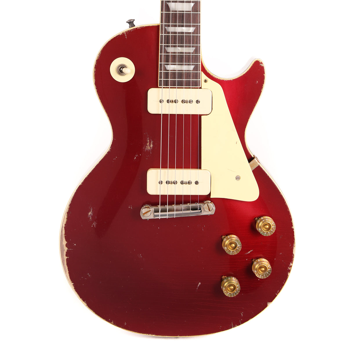 Gibson Custom Shop 1954 Les Paul Standard Made 2 Measure Murphy Lab Ultra Heavy Aged Ember Red — 2