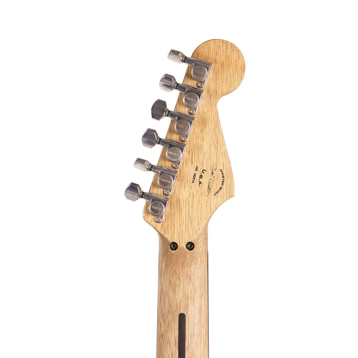 Charvel Custom Shop 'Hot Rod 50s' Guitar Olympic White over Sunburst Relic Masterbuilt Metal Joe