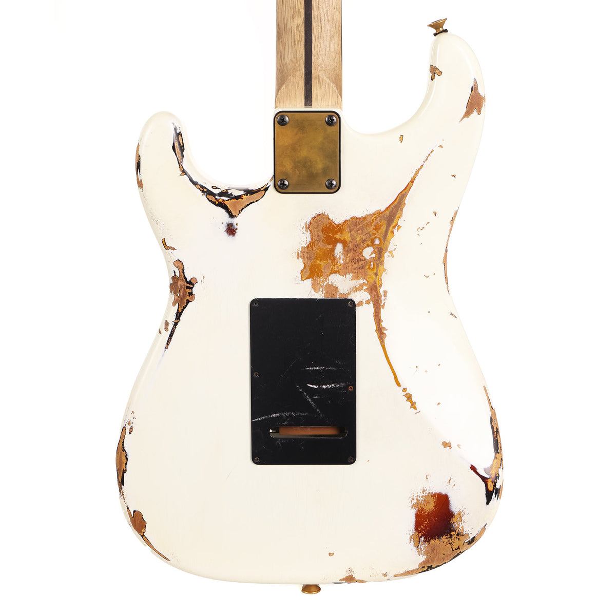 Charvel Custom Shop 'Hot Rod 50s' Guitar Olympic White over Sunburst Relic Masterbuilt Metal Joe — 6