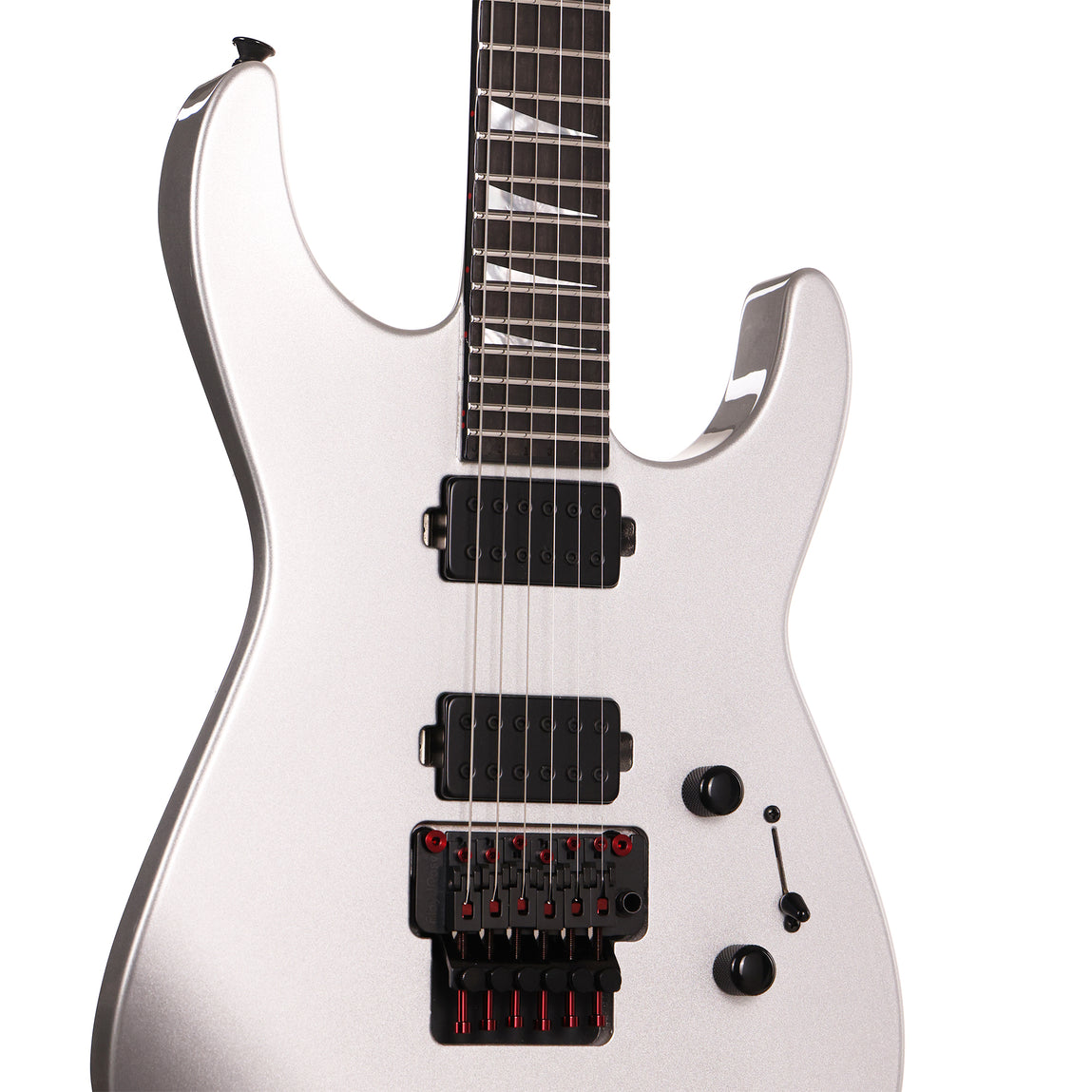 Jackson Custom Shop Soloist HH Floyd Rose Orion Silver | The Music Zoo