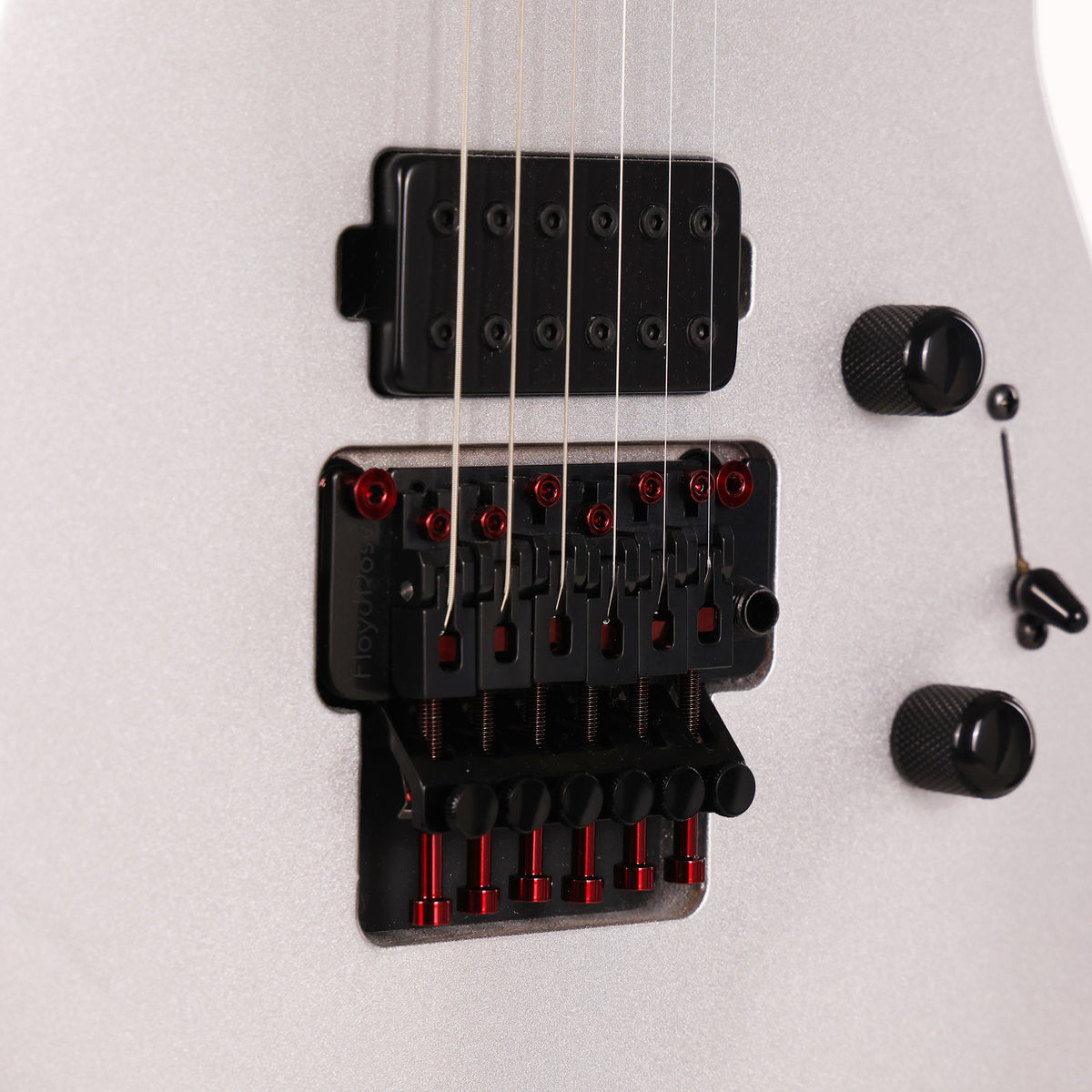 Jackson Custom Shop Soloist HH Floyd Rose Orion Silver — 6