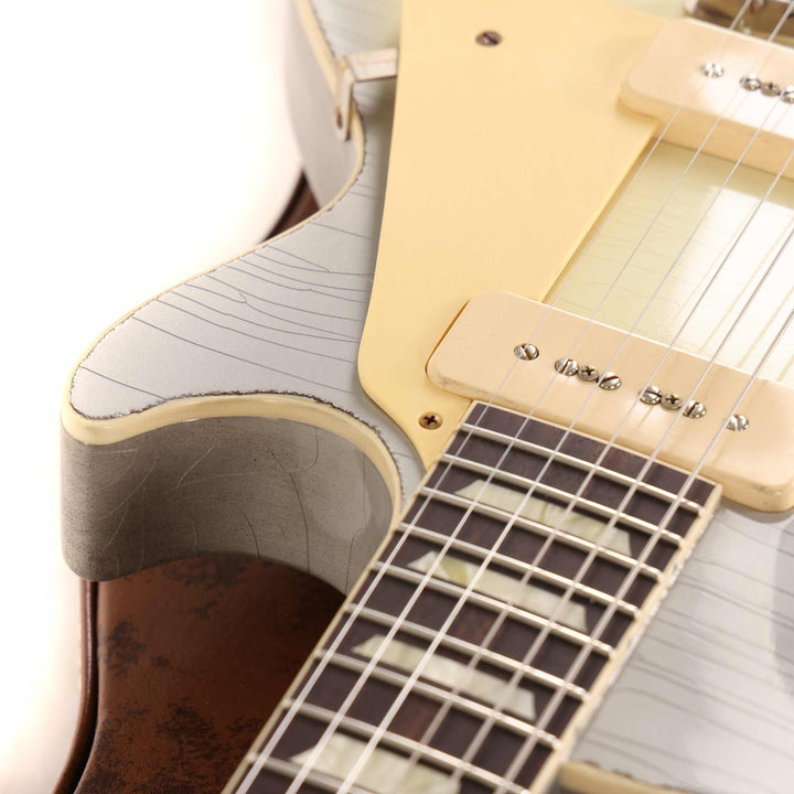 Gibson Custom Shop 1956 Les Paul Reissue White-Silver Burst Murphy Lab Light Aged