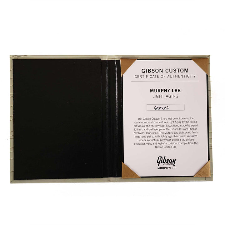 Gibson Custom Shop 1956 Les Paul Reissue White-Silver Burst Murphy Lab Light Aged