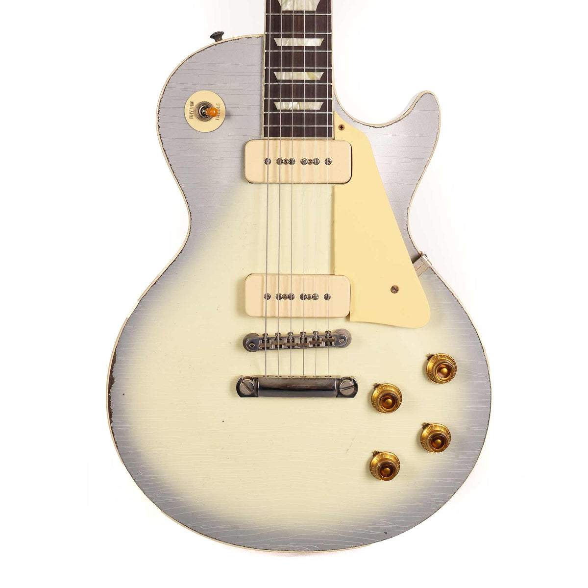 Gibson Custom Shop 1956 Les Paul Reissue White-Silver Burst Murphy Lab Light Aged — 1