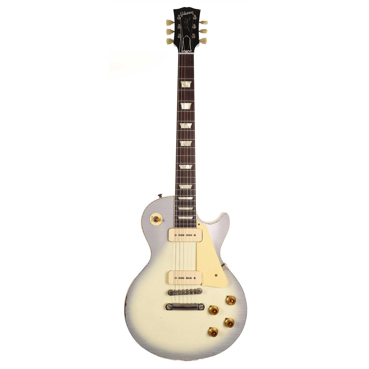 Gibson Custom Shop 1956 Les Paul Reissue White-Silver Burst Murphy Lab Light Aged — 2