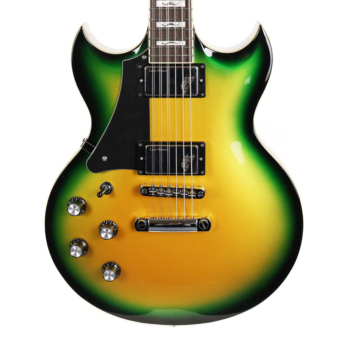 Woodrite Matt Pike Signature Warlord Imperial 9-String Left-Handed Serpent Burst — 1