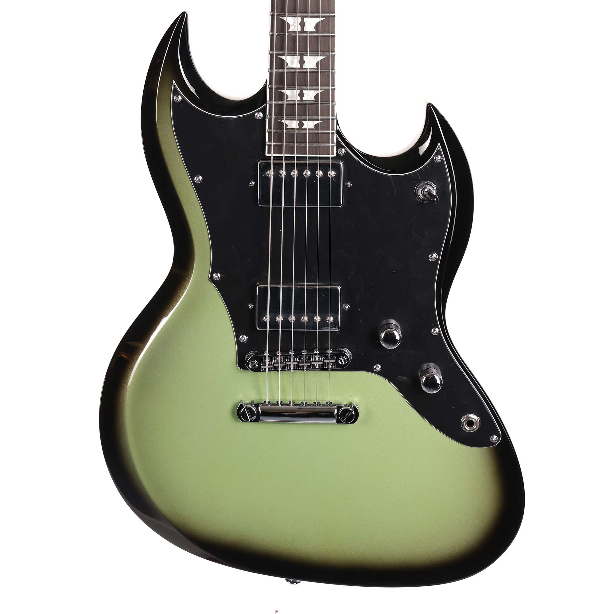 asb multi gear Woodrite Guitars Switchblade HT Aged Silverburst