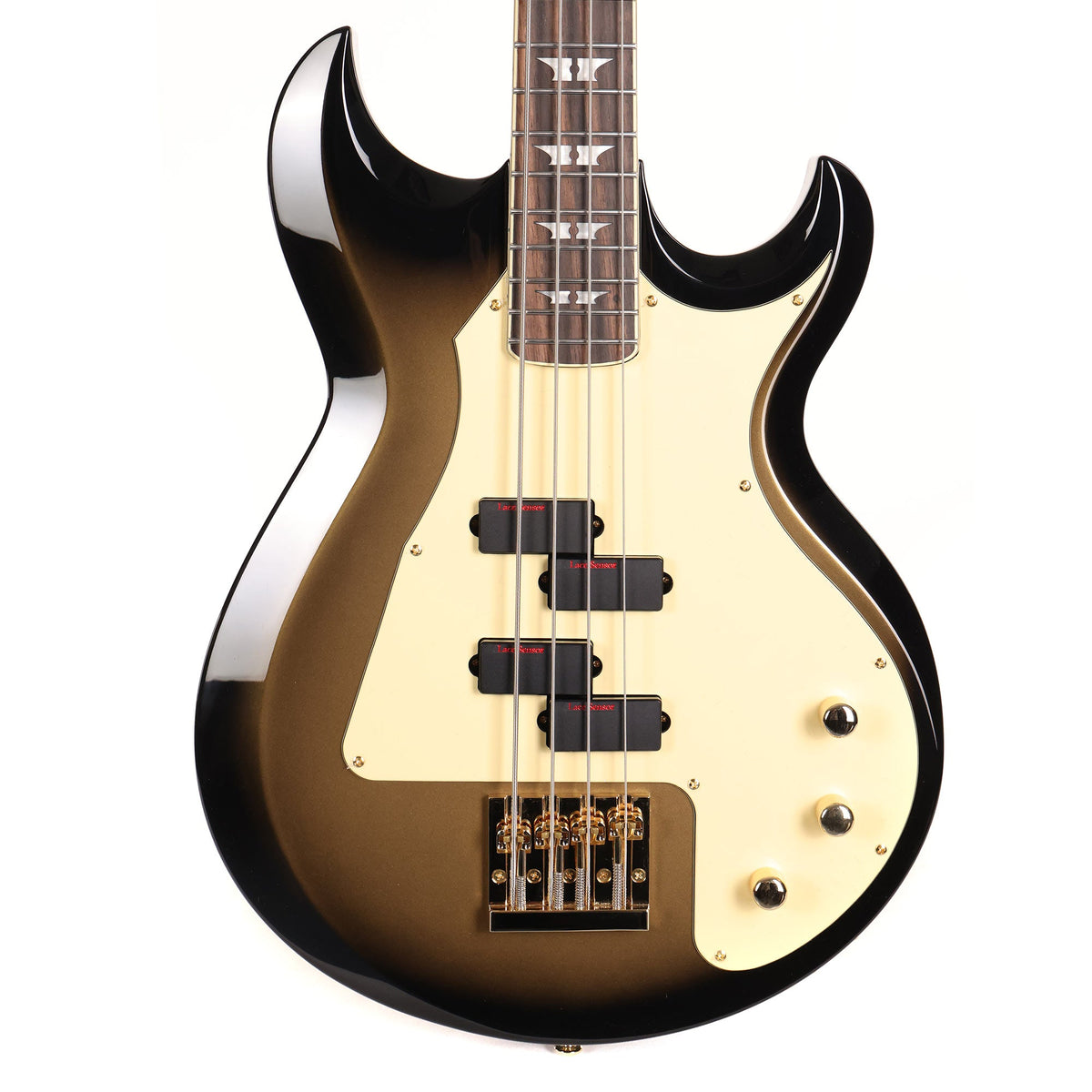 Woodrite Guitars Graver Bass Goldburst — 1