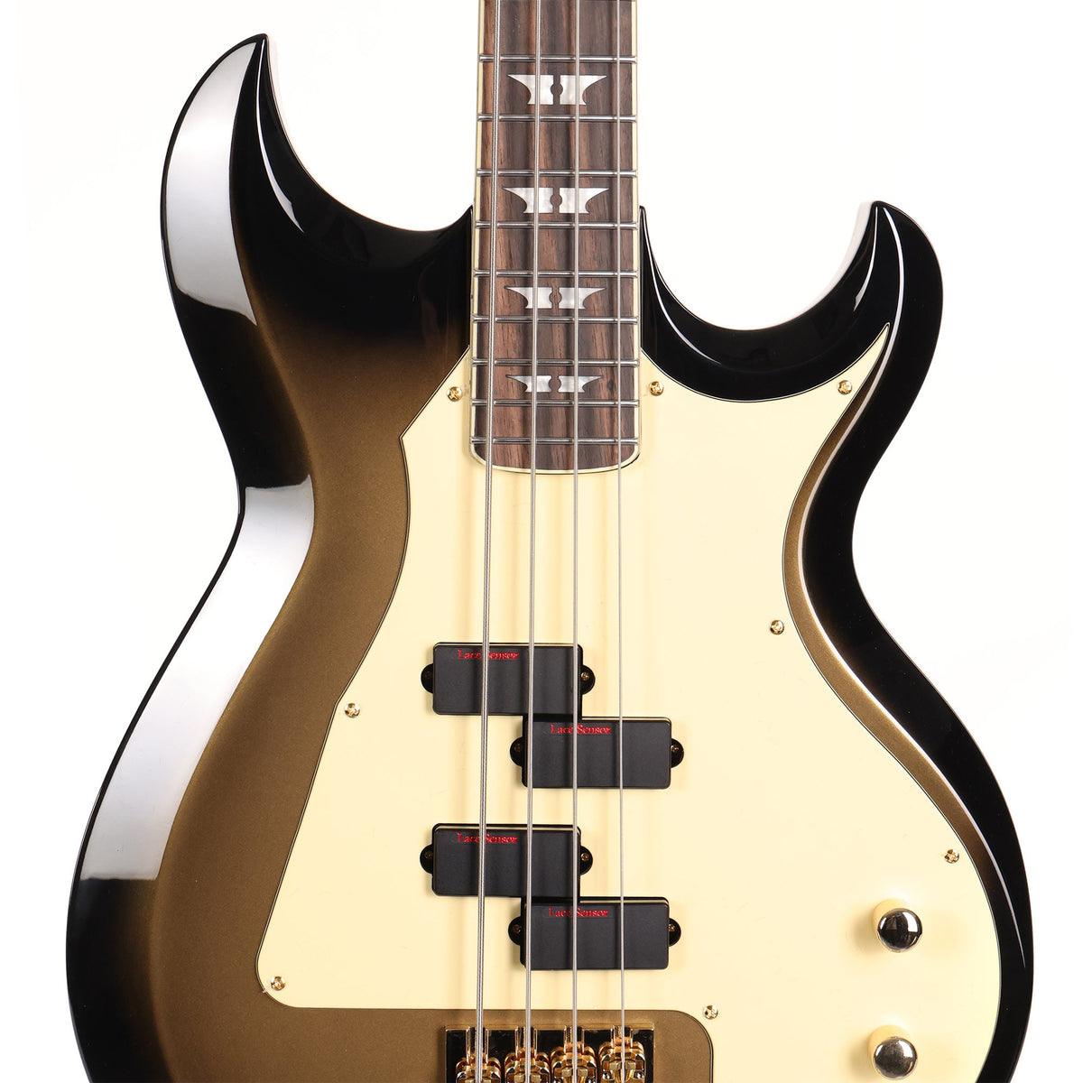 Woodrite Guitars Graver Bass Goldburst — 4