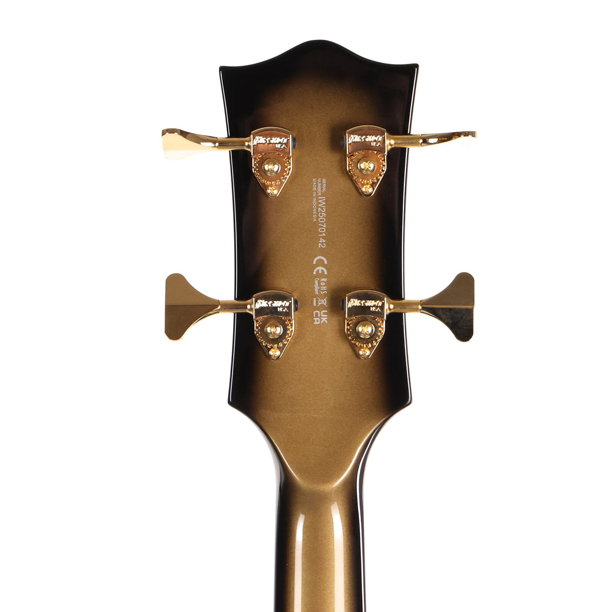 Woodrite Guitars Graver Bass Goldburst — 9