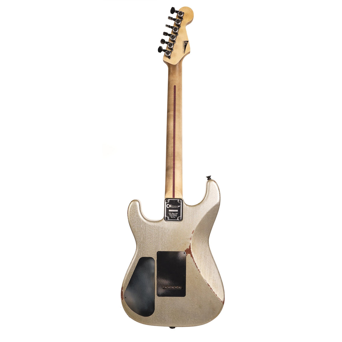 Charvel Custom Shop San Dimas Masterbuilt Pat Campolattano Aged Inca Silver — 3