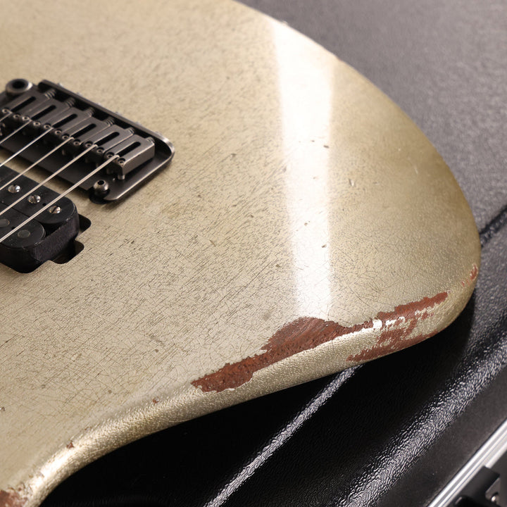 Charvel Custom Shop San Dimas Masterbuilt Pat Campolattano Aged Inca Silver