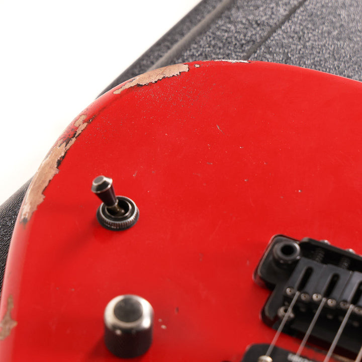 Charvel Custom Shop San Dimas HS Masterbuilt Pat Campolattano Ferrari Red over Black