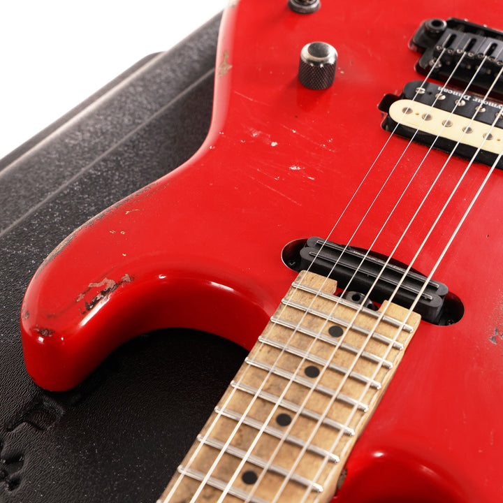 Charvel Custom Shop San Dimas HS Masterbuilt Pat Campolattano Ferrari Red over Black