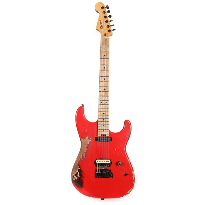 Charvel Custom Shop San Dimas HS Masterbuilt Pat Campolattano Ferrari Red over Black
