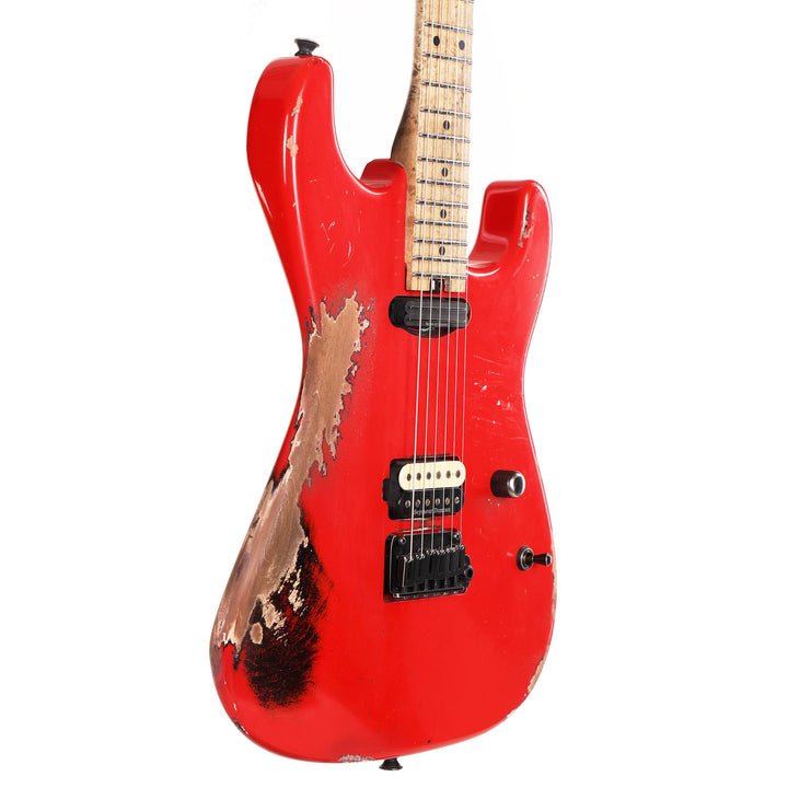 Charvel Custom Shop San Dimas HS Masterbuilt Pat Campolattano Ferrari Red over Black