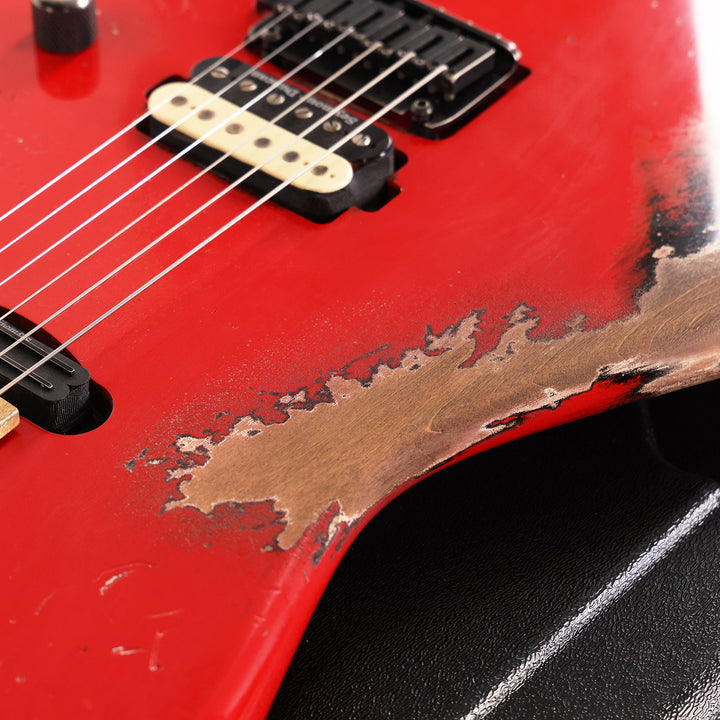 Charvel Custom Shop San Dimas HS Masterbuilt Pat Campolattano Ferrari Red over Black