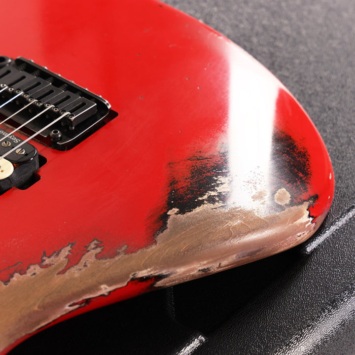 Charvel Custom Shop San Dimas HS Masterbuilt Pat Campolattano Ferrari Red over Black