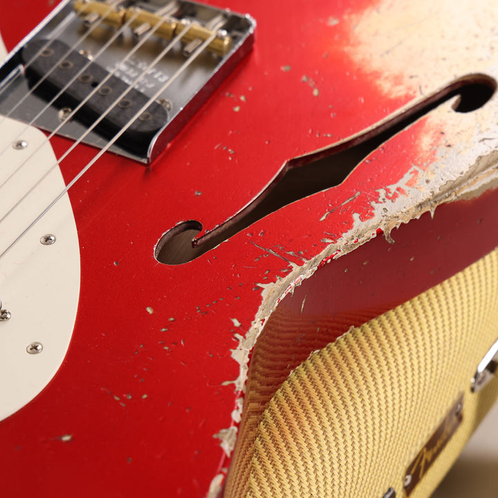 Fender Custom Shop Limited '50s Thinline Telecaster 2026 NAMM Display Aged Candy Apple Red