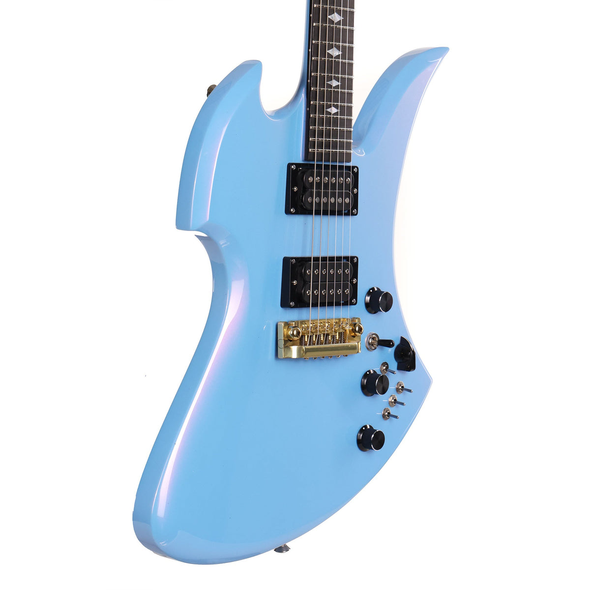 B.C. Rich USA Custom Shop Mockingbird Deluxe Blue to Pink Flip Flop — 5