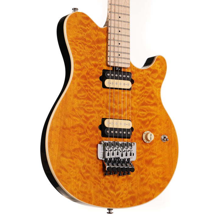 Ernie Ball Music Man 30th Anniversary Axis Guitar Translucent Gold Quilt Top