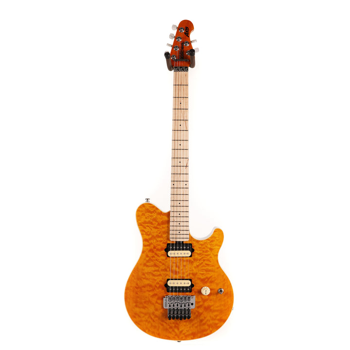 Ernie Ball Music Man 30th Anniversary Axis Guitar Translucent Gold Quilt Top