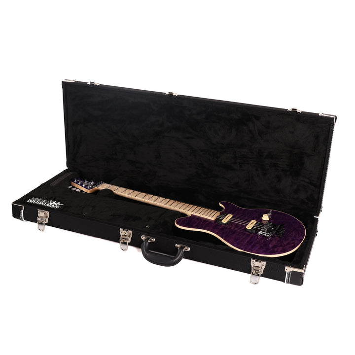 Ernie Ball Music Man 30th Anniversary Axis Guitar Translucent Purple Quilt Top